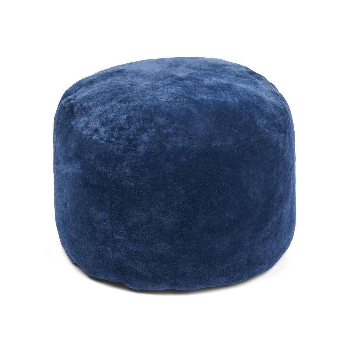 Ronde Moccasin Poef | ø55xH46cm Marineblauw