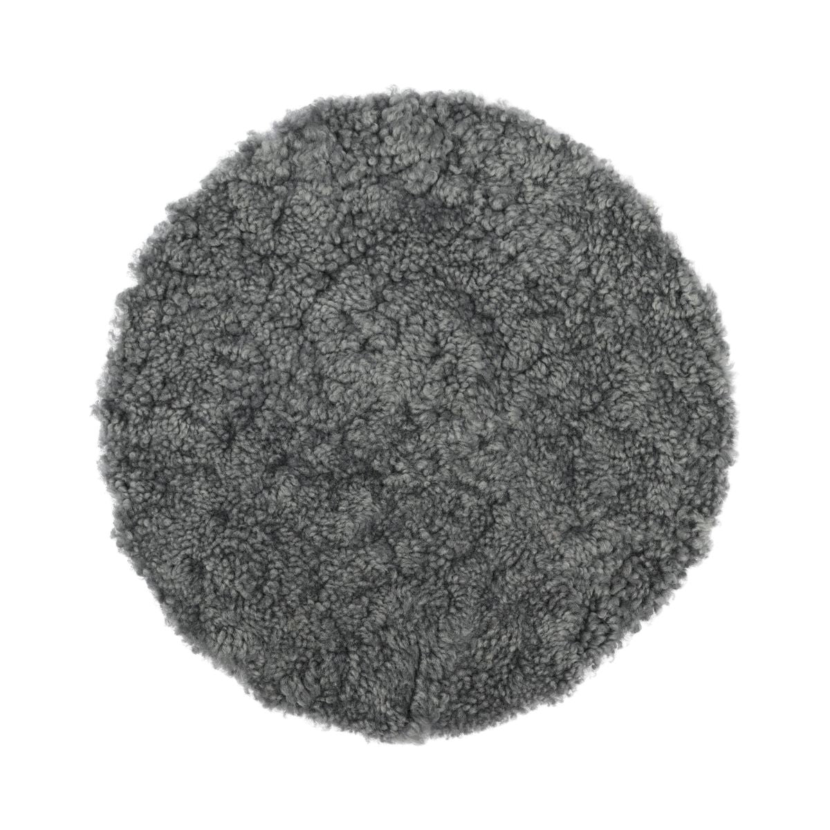 Schapenvacht Stoel Cover | Kortharig | Ø34 cm Licht Grijs
