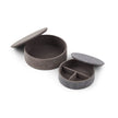 Ronde Leren Doos | Set van 2 | Rond