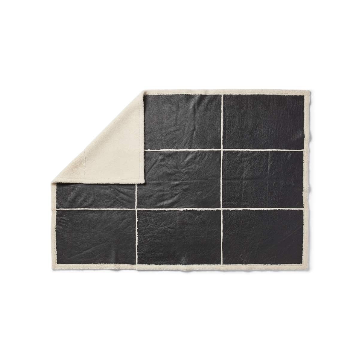 Addison Plaid | Tweezijdige Schapenvacht | Korte Wol