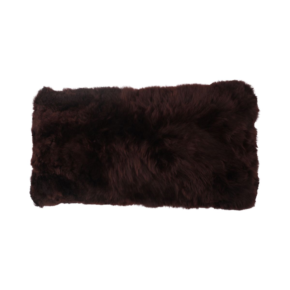 Alpaca Kussen | Lange Wol Chocolade