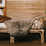 Merino Schapenvacht | Nieuw- Zeeland | Langharig | 100 cm Taupe