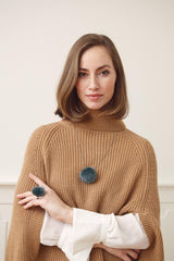 Pompon Ring Licht pastelgroen