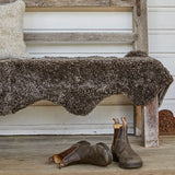 Dubbele Merino Schapenvacht | Kortharig | Nieuw- Zeeland | 180x60cm Licht Grijs