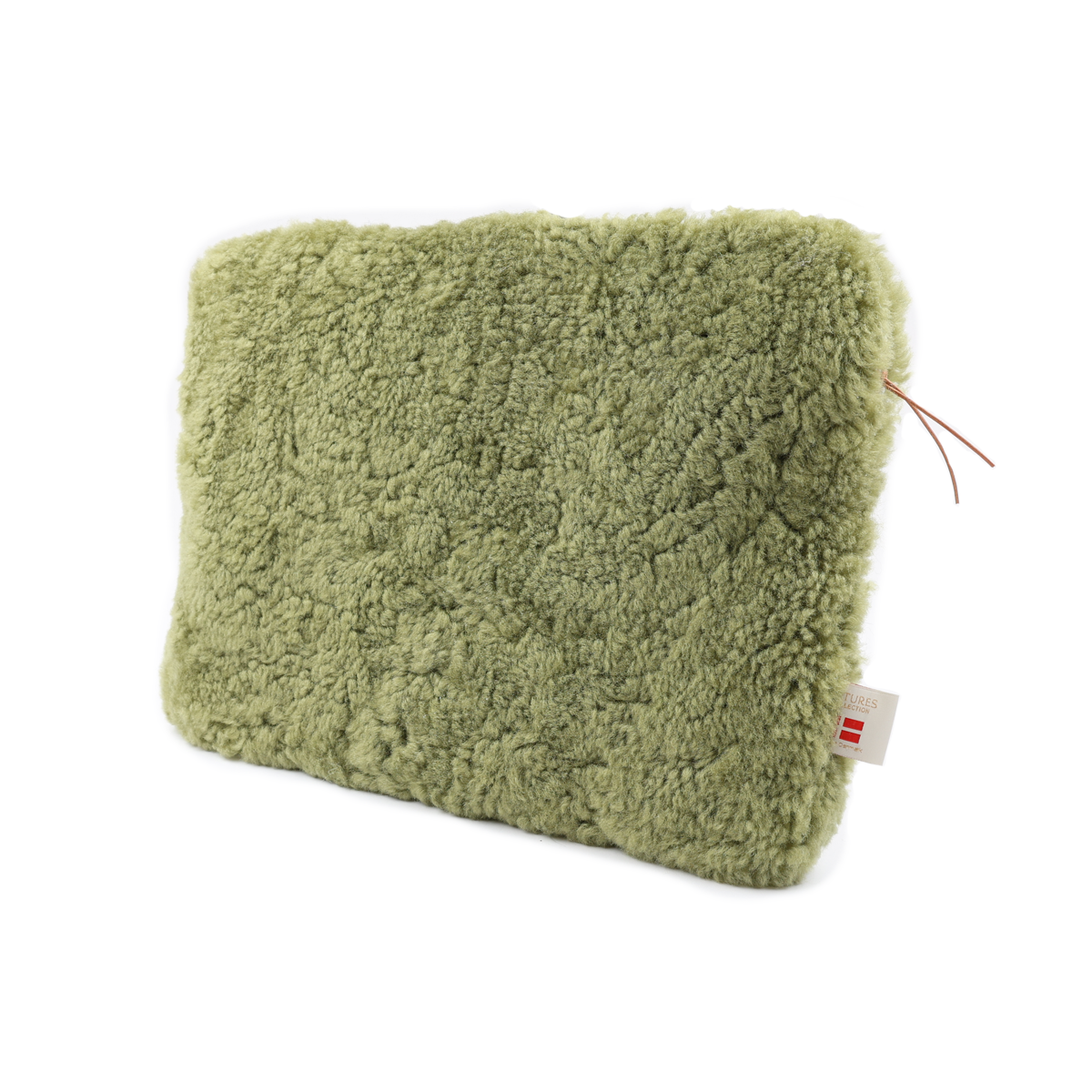 Schapenvacht Laptop Hoes | 36x28 cm Salie Groen