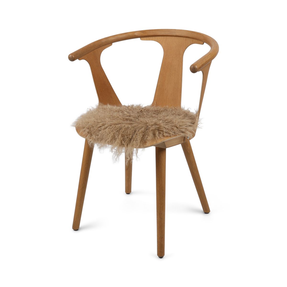 Tibetaanse Schapenvacht Stoel Cover | 34cm Sand Taupe