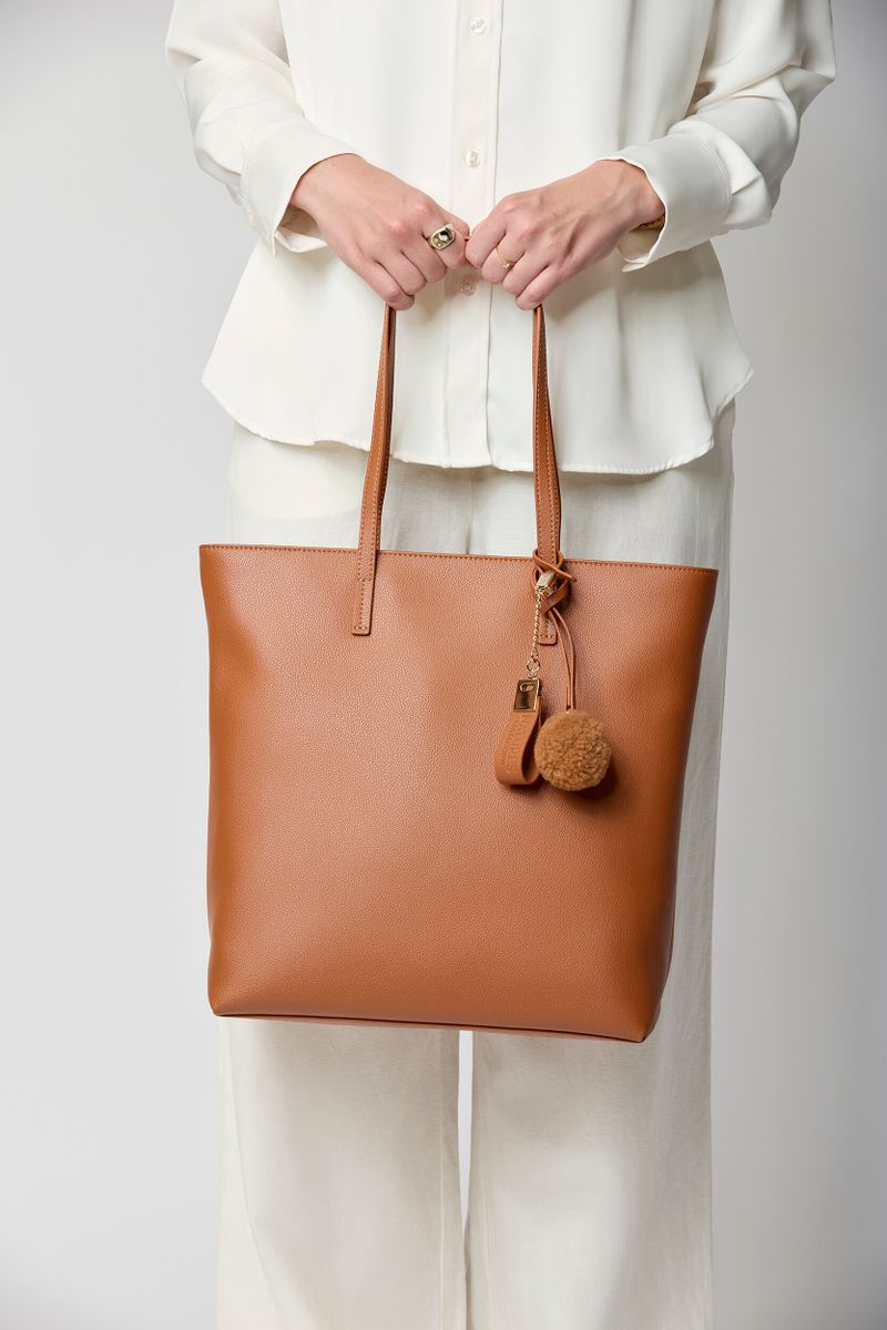 Juliana Shopper Leer Bruin
