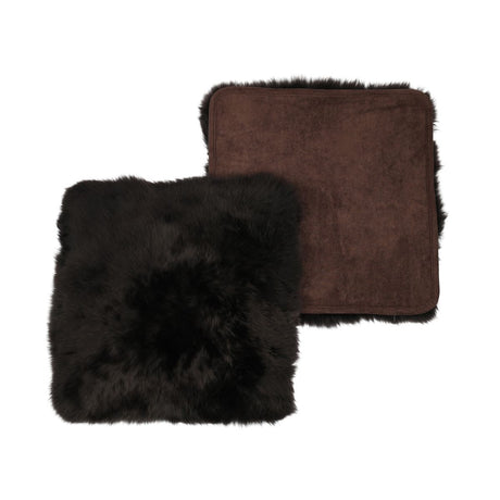 Stoel Cover | Met Backing | Langharig | Nieuw- Zeeland | 40x40m cm Chocolade