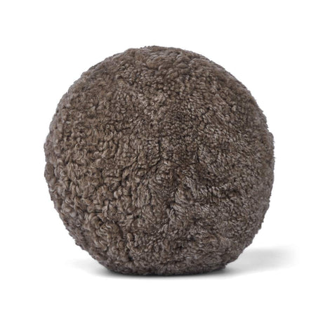 Angeliet Kussen | Rond | Kortharige Schapenvacht Cappuccino