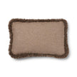 Kortharig Schapenvacht Kussen | KW rand | 52x52 cm | 34x52 cm Beige/Taupe