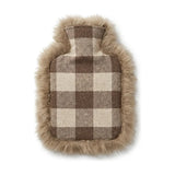 Schapenvacht en Wol Kruik | 36x27 cm Rob Roy Tartan Naturel/Taupe