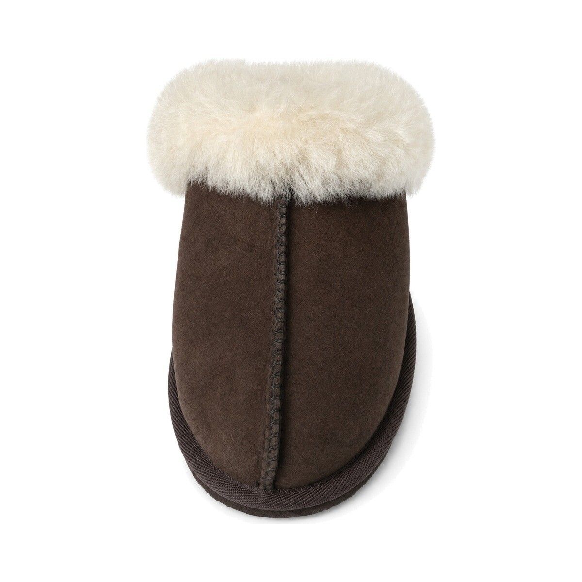 Nordic Curly Pantoffel Chocolade