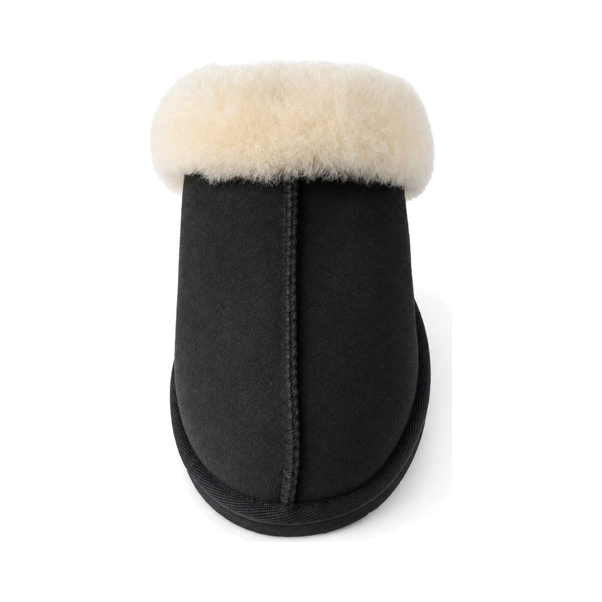 Nordic Curly Pantoffel Zwart