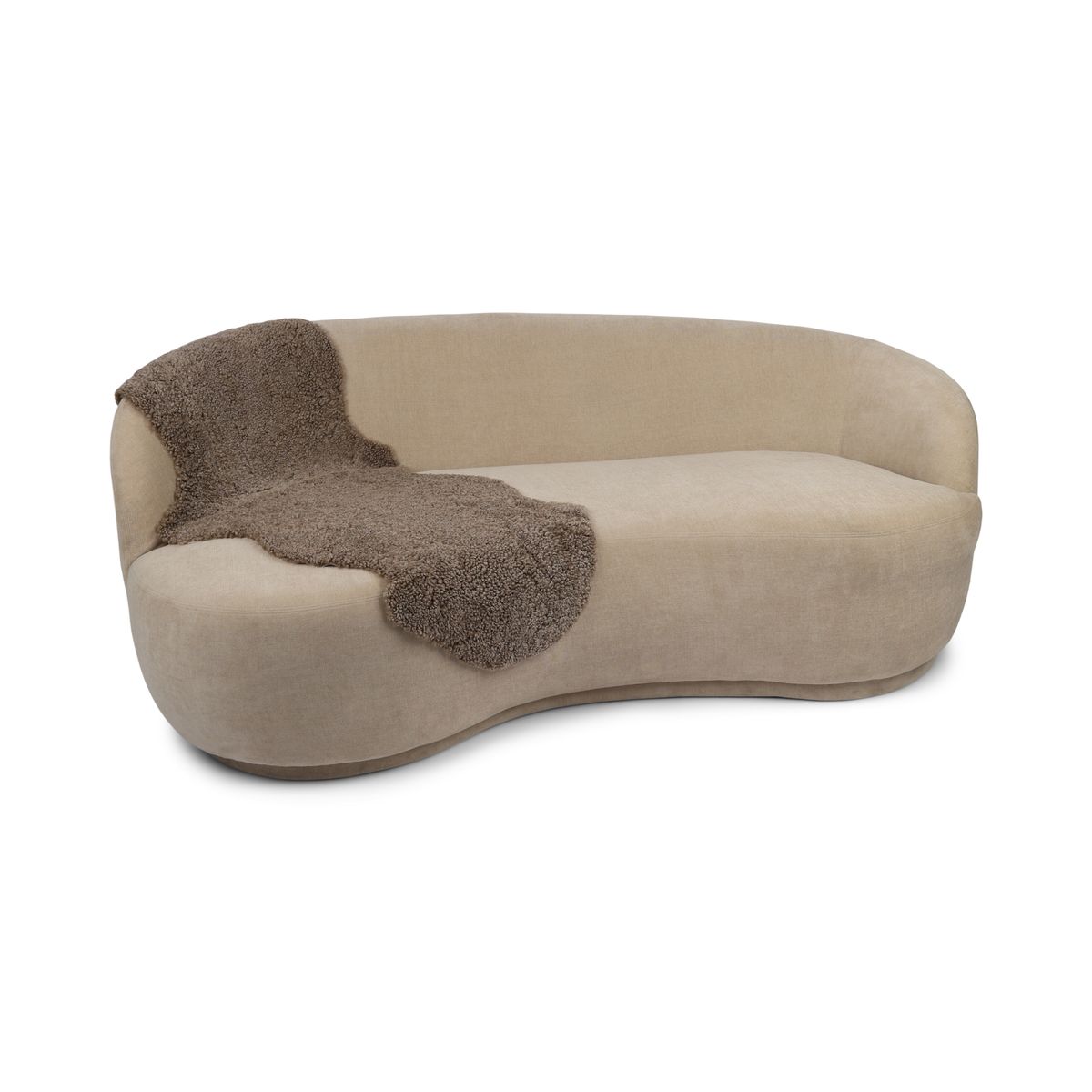 Dubbele Schapenvacht | Kortharig | Nieuw- Zeeland | 160x60 cm Sahara