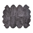 Premium | Nieuw- Zeelandse schapenvacht | Kortharig | Kleed 180x214 cm Antraciet Grijs