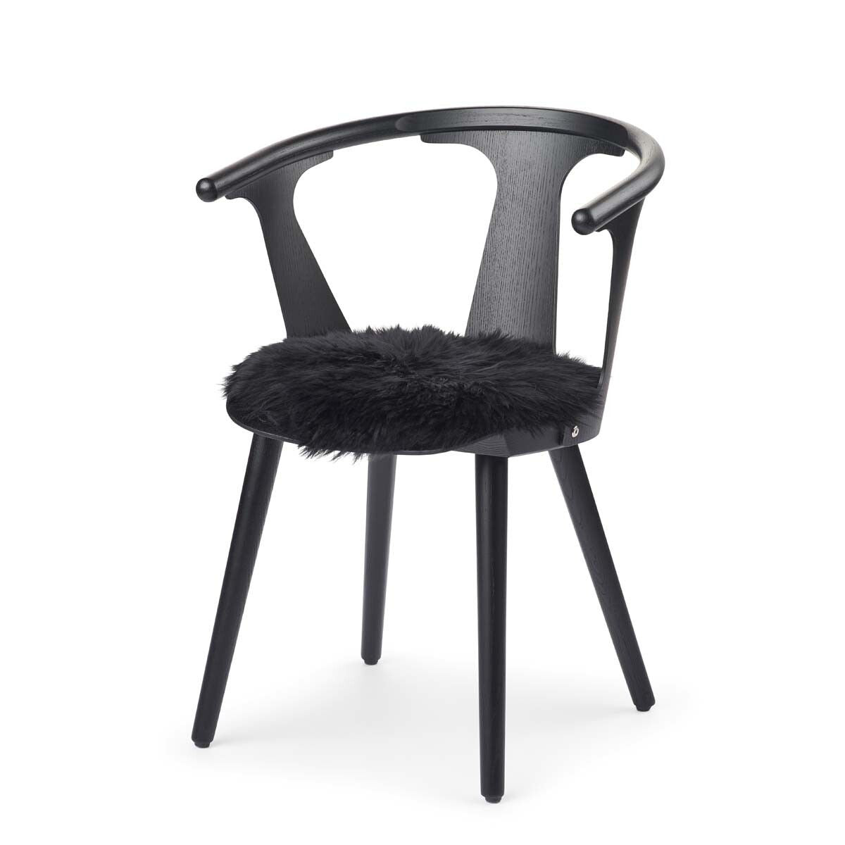 Stoel Cover Premium | Langharig | Nieuw Zeeland | Ø34cm Zwart