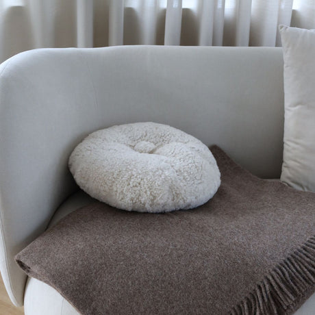 Rond Kussen | Dubbelzijdig | Ø40 cm Antraciet Grijs