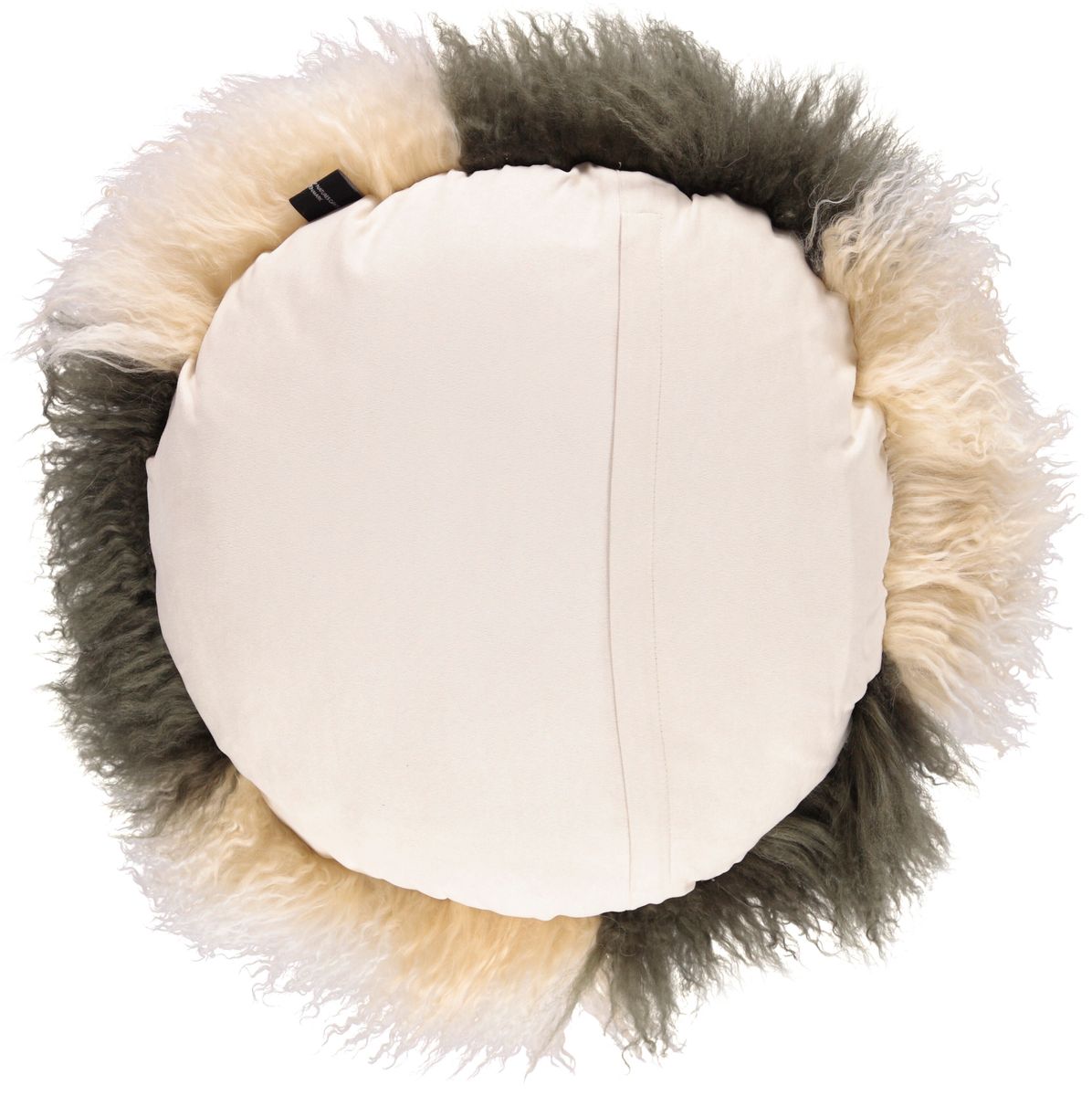 Curly Cake Kussen | Ø38 cm | Ø45 cm | Ø62 cm Arctic Sunrise/randgroen