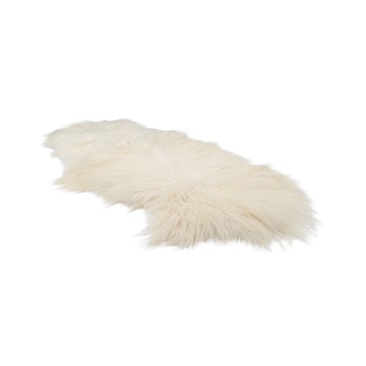 Dubbele IJslandse Schapenvacht | Natuurlijke kleuren | Langharig | 160 cm Off White