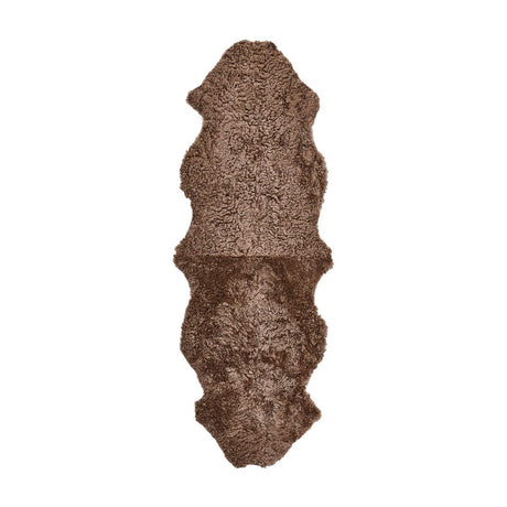  Dubbele Schapenvacht | Nieuw-Zeelandse Schapenvacht | Curly Kortharig | 170x60 cm Taupe