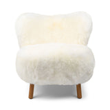 Ethan Puffy Loungestoel | Langharige Schapenvacht
