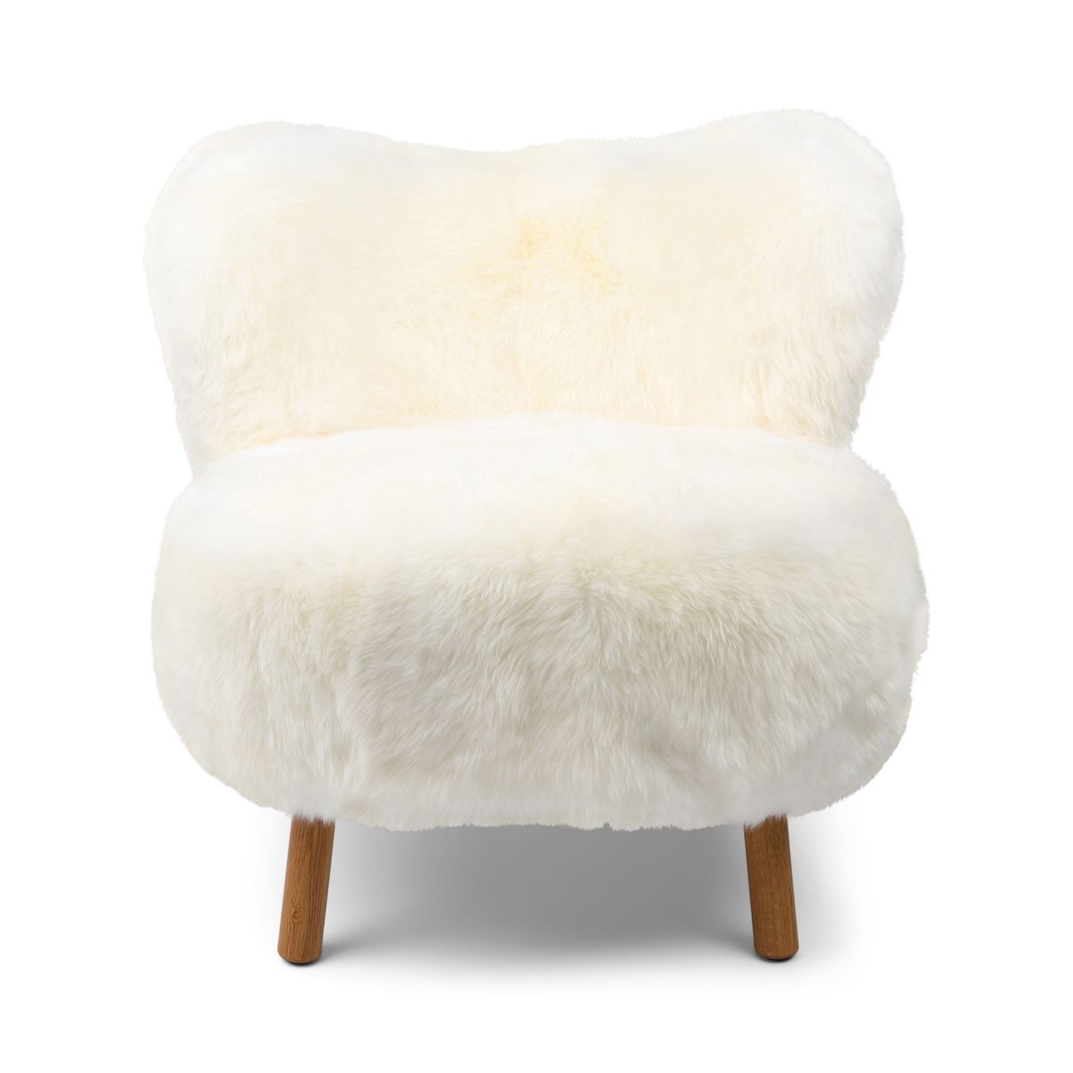 Ethan Puffy Loungestoel | Langharige Schapenvacht