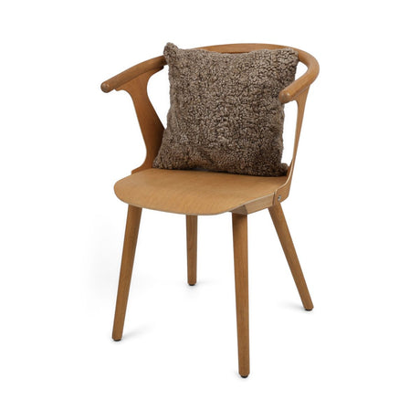 Schapenvacht Kussen | Kortharig | Nieuw- Zeeland | 40x40 cm Sahara