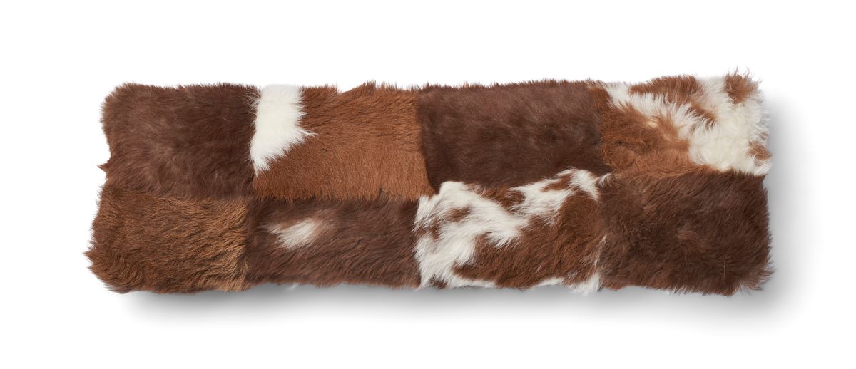Toscana Lam Kussen | Dubbelzijdig Bruin/Beige mix