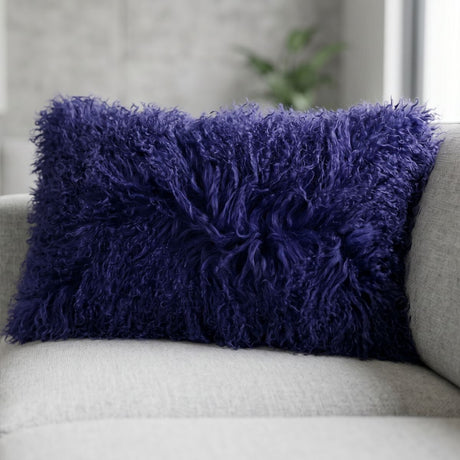 Curly Kussen | 28x56 cm | 40x40 cm Marineblauw