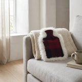 Schapenvacht en Wol Kruik | 36x27 cm Lindsay Tartan / Ivoorwit