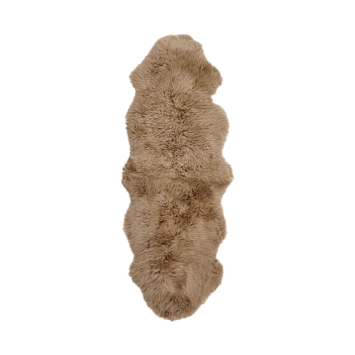 Premium | Dubbele Nieuw- Zeelandse schapenvacht | Langharig | 180 cm Taupe