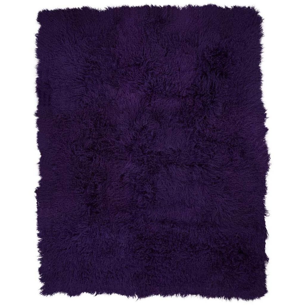 Plaid van Curly Schapenvacht | 140x180 cm Paars