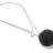 Ketting met Pompon Donkergrijs
