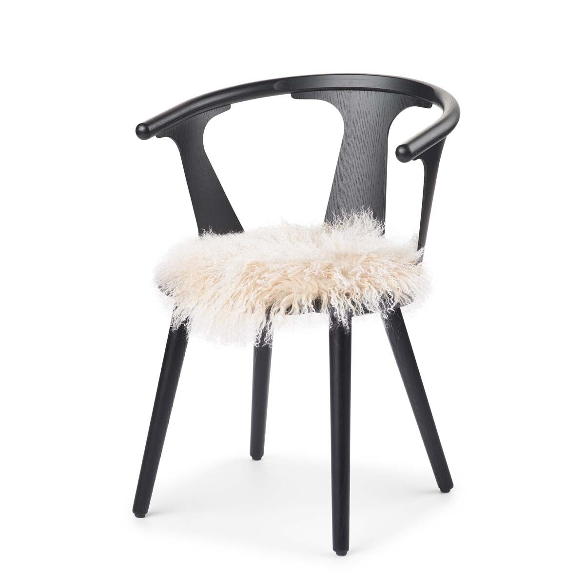 Curly Schapenvacht Stoel Cover | Ø38 cm Arctic Sunrise