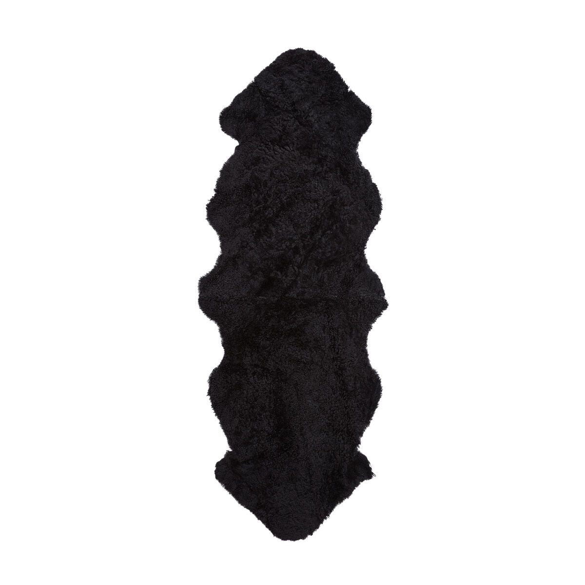 Premium | Dubbele Nieuw- Zeelandse schapenvacht | Kortharig | 180 cm Zwart