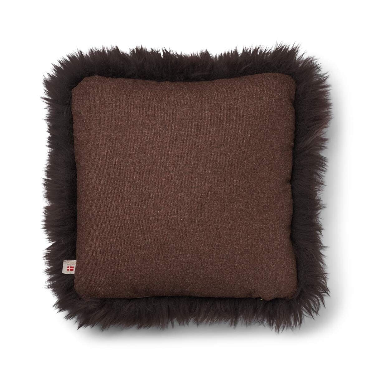 Langharig Schapenvacht Kussen | 52x52 cm | 34x52 cm Bruin/Chocolade