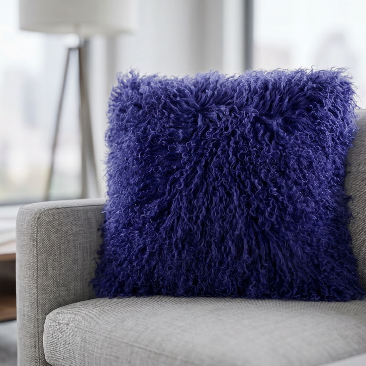 Curly Kussen | 28x56 cm | 40x40 cm Marineblauw