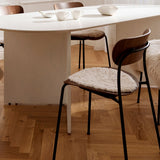 Schapenvacht Stoel Cover | Kortharig | Ø34 cm Maanlicht