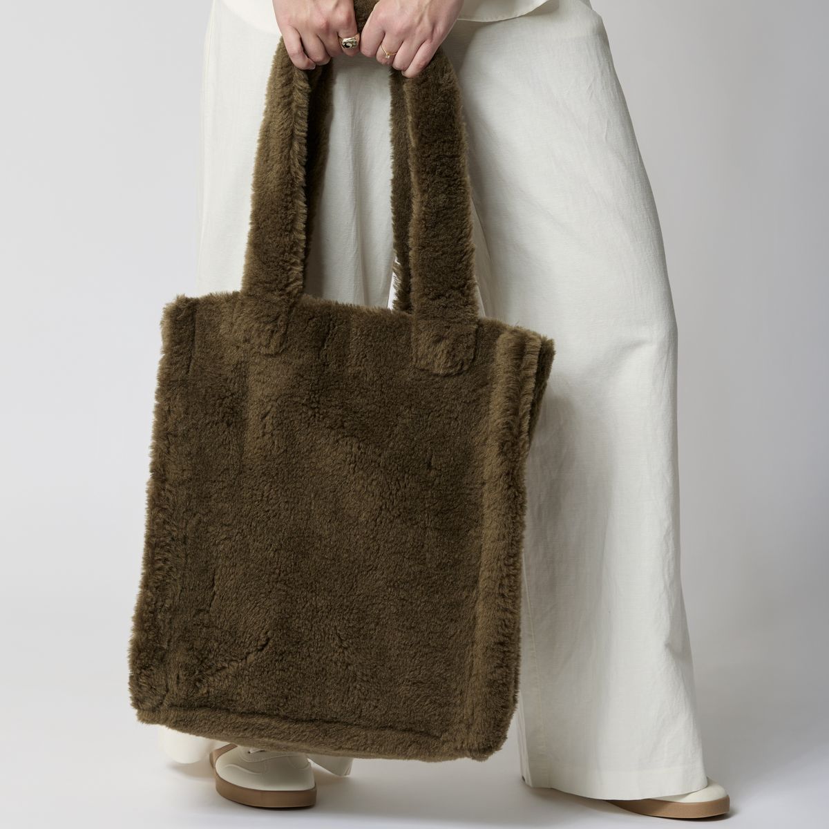Maxi Glory Shopper Leer Bruin