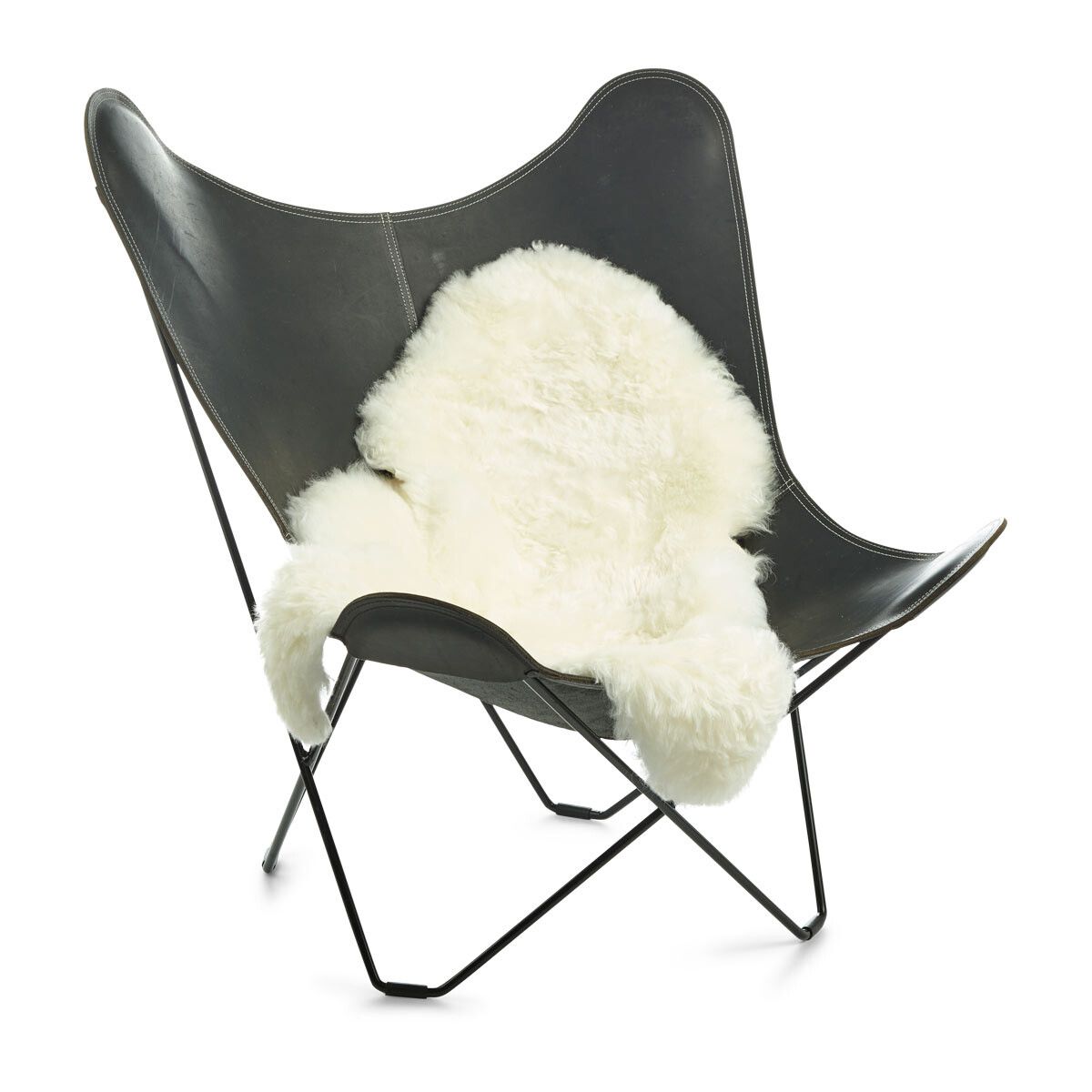 IJslandse Schapenvacht | Kortharig | 120+ cm Off White