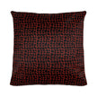 Premium Koeienhuid Kussen | Dubbelzijdig Rood/Zwart Krokodil print
