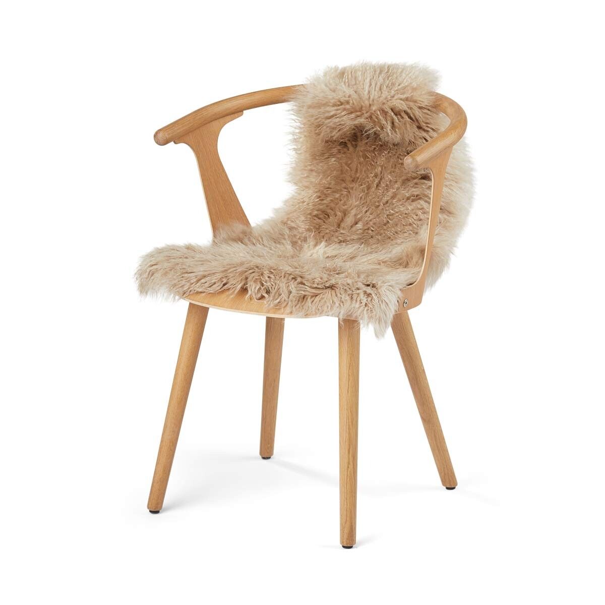 Tibetaanse Schapenvacht | Curly | 85x50 cm Sand Taupe
