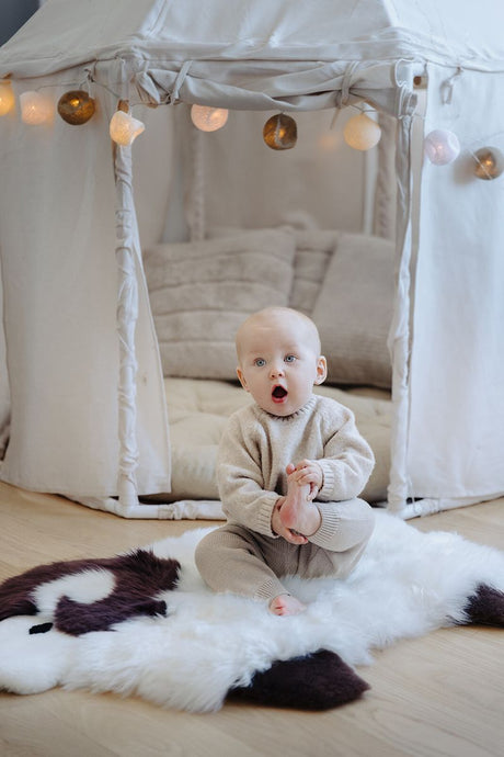 Schattig Schapen Kleed | Nieuw-Zeeland | 35x48 cm  Ivoor