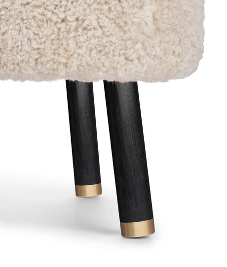 Emil Loungestoel | Kortharige Schapenvacht Parelgrijs