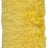 Langharig Schapenvacht Kussen | 28x56 cm Citroen geel