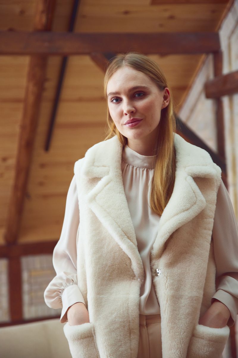Raelynn Vest Zebra/Zwart/Parel
