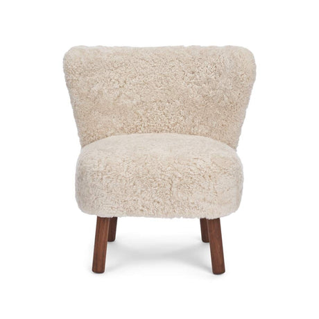 Emily Loungestoel | Kortharige Schapenvacht Parelgrijs