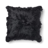 Alpaca Kussen | Lange Wol Zwart