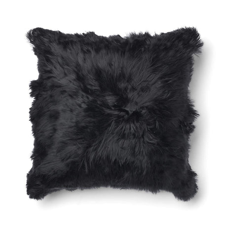 Alpaca Kussen | Lange Wol Zwart