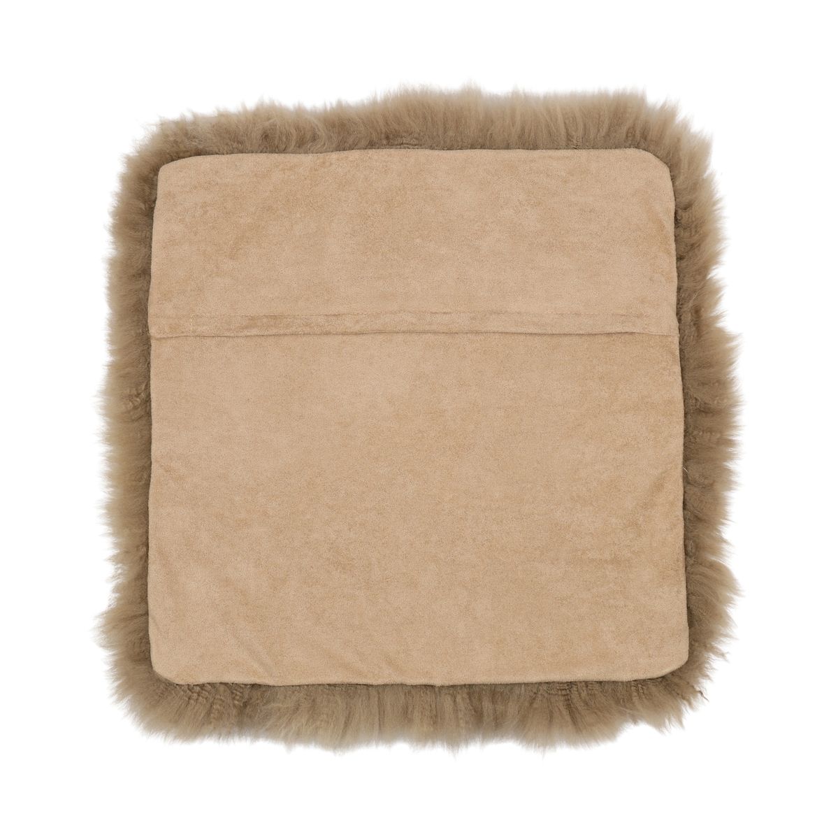Stoel Kussenhoes | Langharig | Nieuw-Zeeland | 40x40 cm Taupe